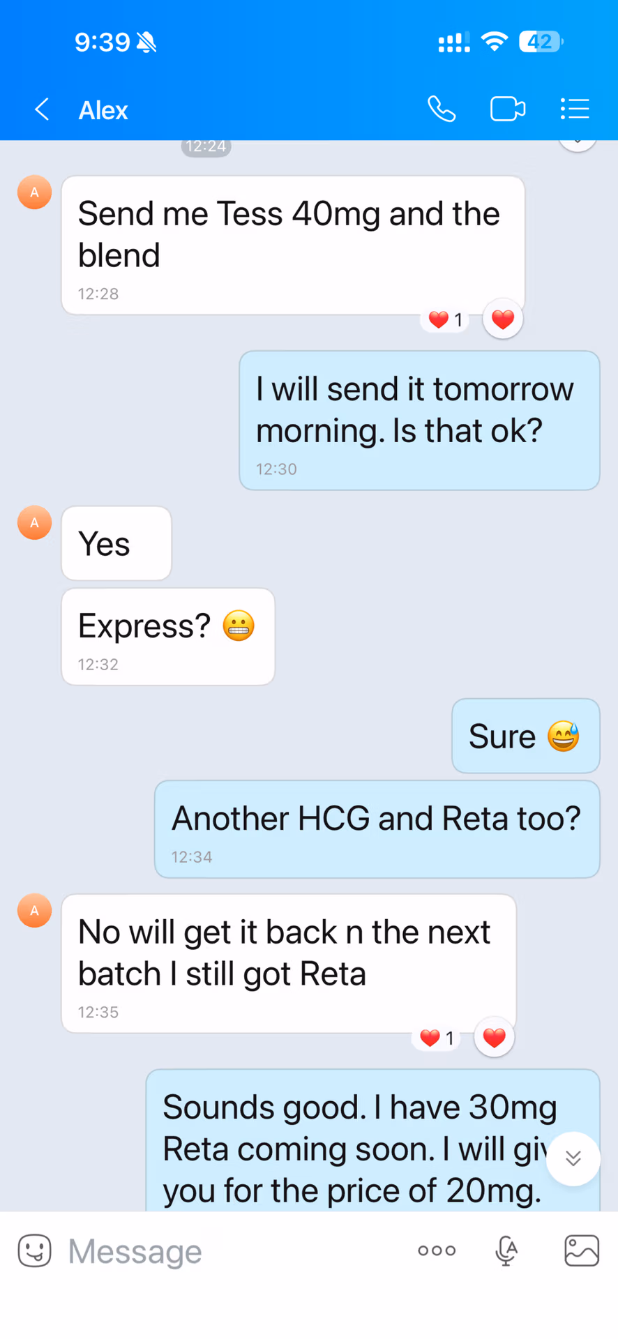 Repeat customer order