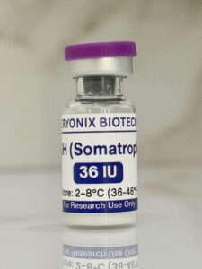 HGH somatropin 36 IU vial with purple cap