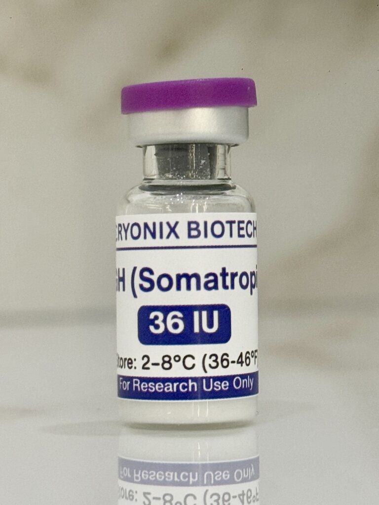 HGH somatropin 36 IU vial with purple cap