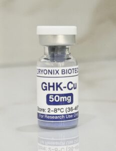 GHK-Cu 50 mg vial with white cap